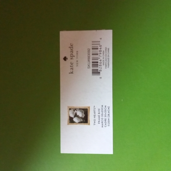 Kate Spade Two Hearts picture frames 8x10 - Picture 6 of 6